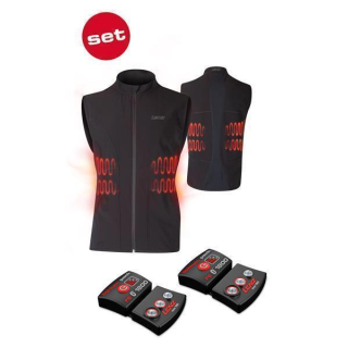 Lenz Herren Heizweste Lithium Pack RCB 1800 Set of Heat Vest 1.0 Mann, Schwarz 5XL